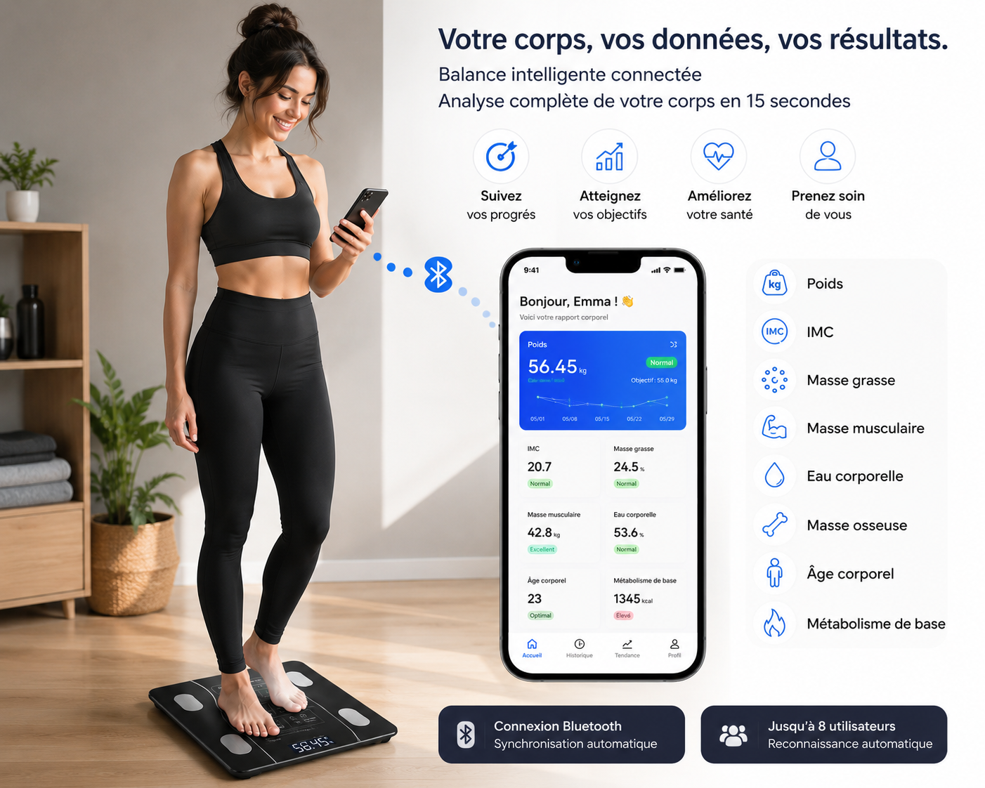 Balance Connectée SmartBody™ Pro