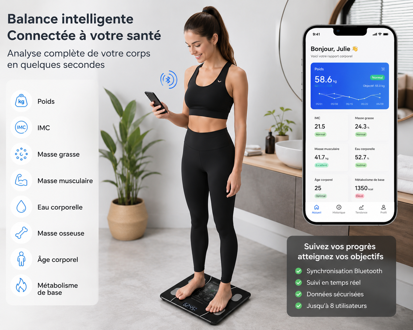 Balance Connectée SmartBody™ Pro