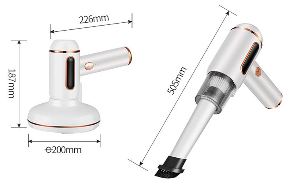 3-en-1 Aspirateur Anti-Acariens Sans Fil – Nettoyage Profond & UV Désinfectant